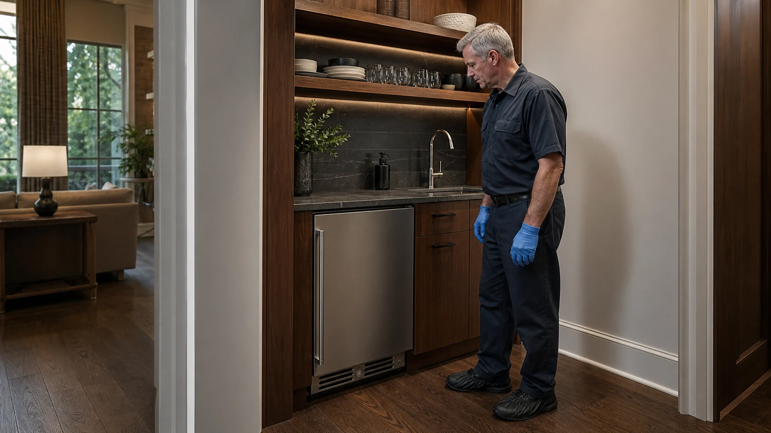 Undercounter ice maker diagnostic visit in Alpharetta